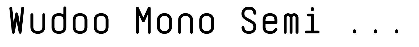 Wudoo Mono Semi Bold